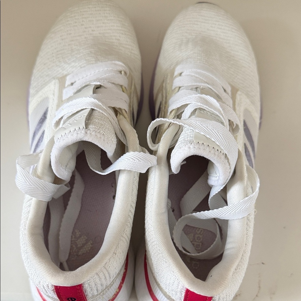 Adidas White and Purple Running Shoes - Picture 11 of 13